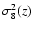 $\sigma_8^2(z)$