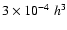 $3\times 10^{-4}\;h^3$