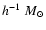 $h^{-1} \; M_{\odot}$