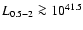 $L_{0.5-2}\ga 10^{41.5}$