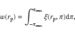 \begin{displaymath}w(r_{\rm p}) = \int_{-\pi_{\rm max}}^{\pi_{\rm max}} \xi(r_{\rm p}, \pi){\rm d}\pi,
\end{displaymath}