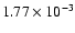 $1.77\times 10^{-3}$