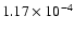 $1.17\times 10^{-4}$