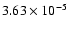 $3.63\times 10^{-5}$