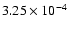 $3.25\times 10^{-4}$