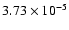 $3.73\times 10^{-5}$
