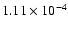 $1.11\times 10^{-4}$