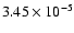 $3.45\times 10^{-5}$