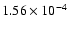 $1.56\times 10^{-4}$