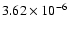$3.62\times 10^{-6}$