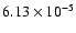 $6.13\times 10^{-5}$
