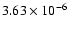 $3.63\times 10^{-6}$
