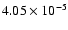 $4.05\times 10^{-5}$