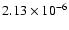 $2.13\times 10^{-6} $