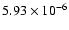 $5.93\times 10^{-6} $