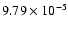 $9.79\times 10^{-5}$