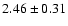 $2.46\pm 0.31$
