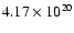 $4.17\times10^{20}$