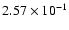 $2.57\times 10^{-1}$