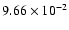 $9.66\times 10^{-2}$