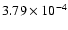 $3.79\times 10^{-4}$