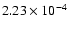 $2.23\times 10^{-4}$