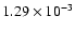 $1.29\times 10^{-3}$