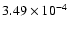 $3.49\times 10^{-4}$