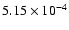$5.15\times 10^{-4}$