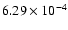 $6.29\times 10^{-4}$