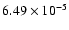 $6.49\times 10^{-5}$