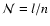 ${\cal N} =
l/n$