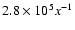 $2.8\times 10^5 x^{-1}$