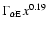 $\Gamma_{\rm\alpha E} x^{0.19}$