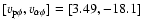 $[v_{\rm p\phi}, v_{\alpha\phi}]=[3.49, -18.1]$