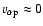 $v_{\rm\alpha p}\approx 0$