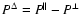 $P^\Delta =P^\parallel-P^\perp$