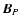$\vec{B}_P$
