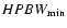 ${ HPBW}_{\rm min}$