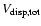$V_{\rm disp,tot}$