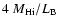 $4~{M_{\rm {H {\sc i}}}}/{L_{\rm
B}}$