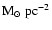 ${\rm M}_{\odot}~{\rm pc}^{-2}$