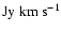 ${\rm Jy}~{\rm km}~{\rm s}^{-1}$
