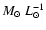 ${M}_\odot~{L}_\odot^{-1}$
