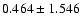 $ 0.464 \pm
1.546 $