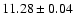 $ 11.28 \pm 0.04
$