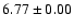 $ 6.77 \pm 0.00
$