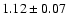 $ 1.12 \pm 0.07
$