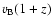 $v_{\rm B}(1+z)~$