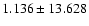 $ 1.136 \pm 13.628 $